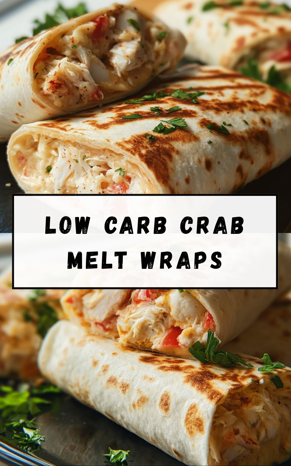 Low Carb Crab Melt Wraps
