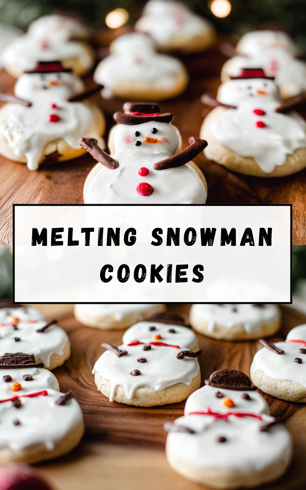 Melting Snowman Cookies