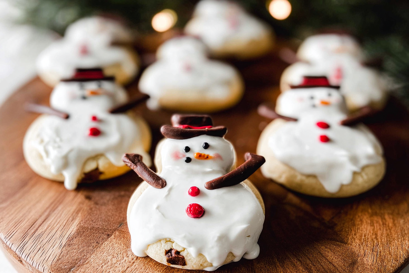 Melting Snowman Cookies