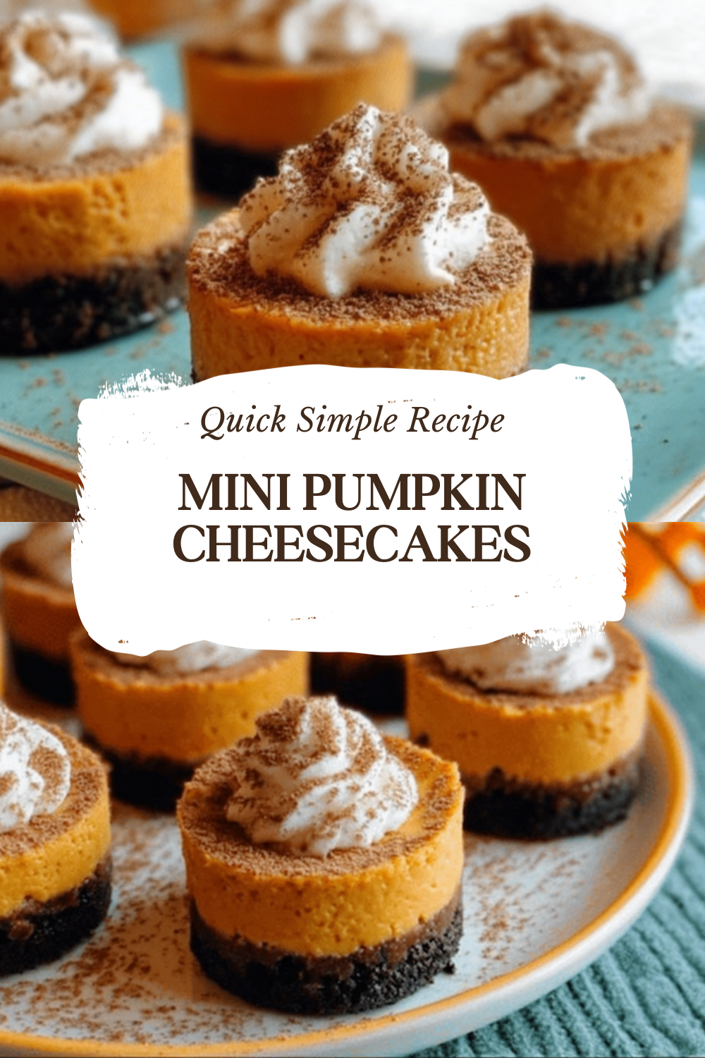 Mini Pumpkin Cheesecakes