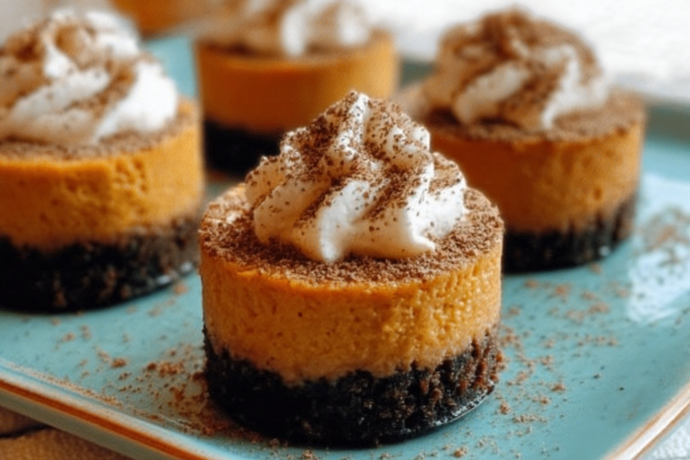 Mini Pumpkin Cheesecakes