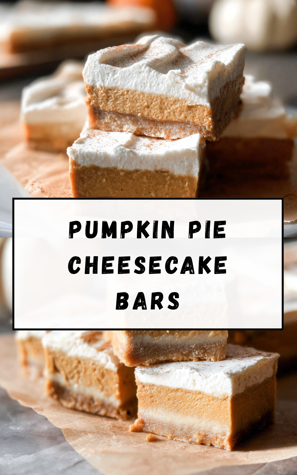 Pumpkin Pie Cheesecake Bars
