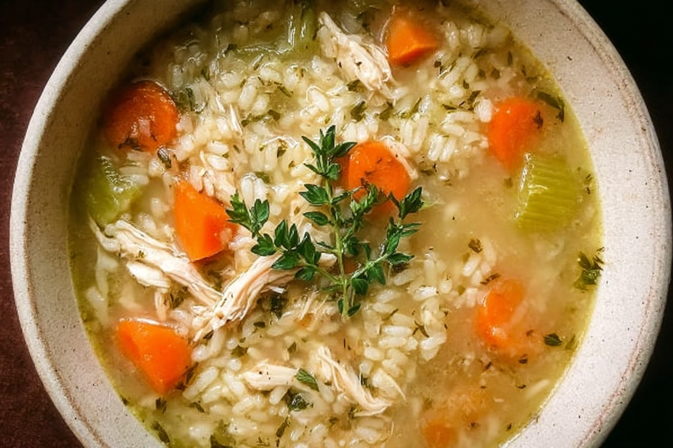 Slow Cooker Chicken And Rice Soup