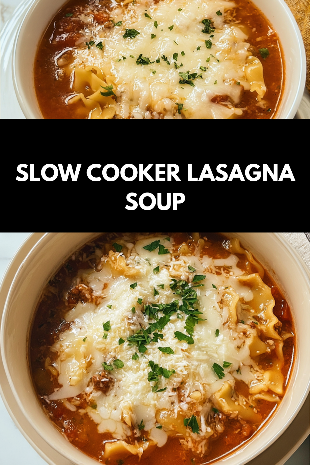Slow Cooker Lasagna Soup