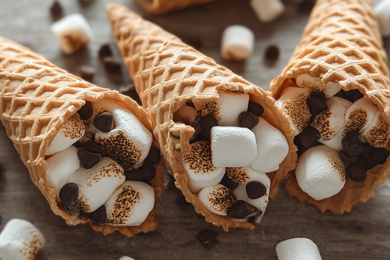 Smores Campfire Cones