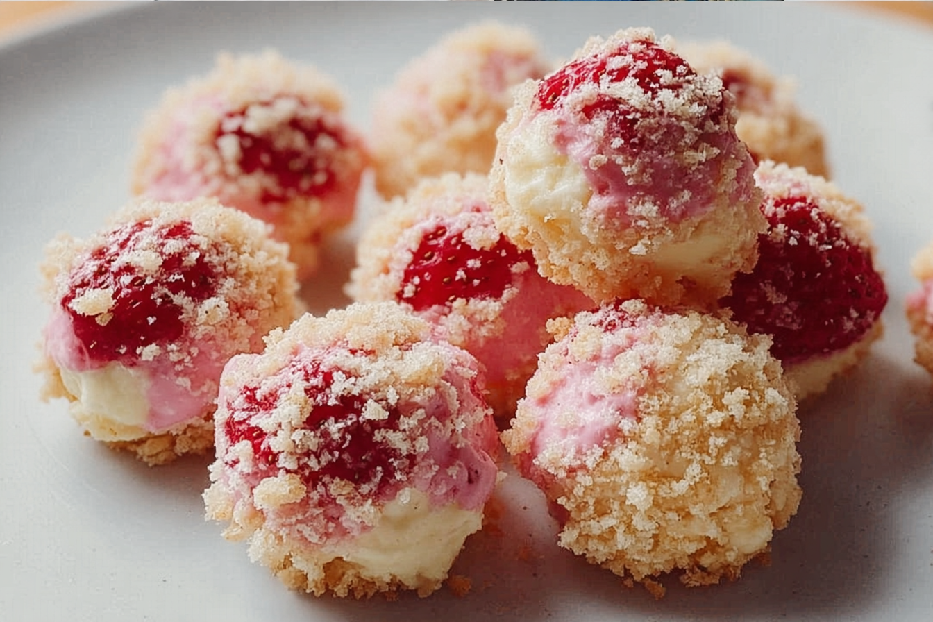Strawberry Cheesecake Crunch Bites