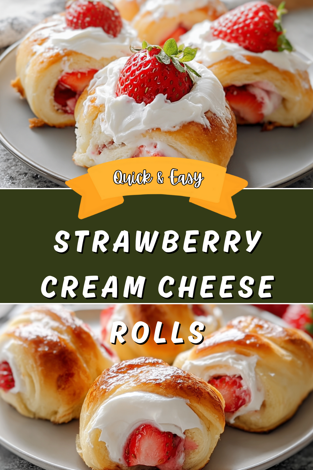 Strawberry Cream Cheese Rolls