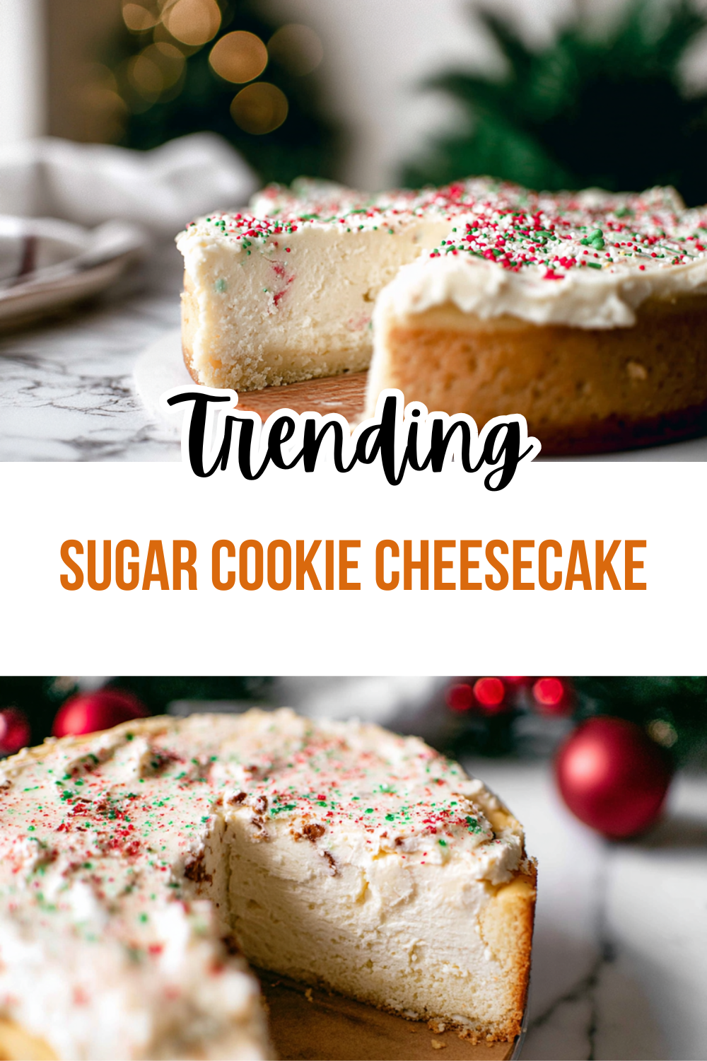 Sugar Cookie Cheesecake