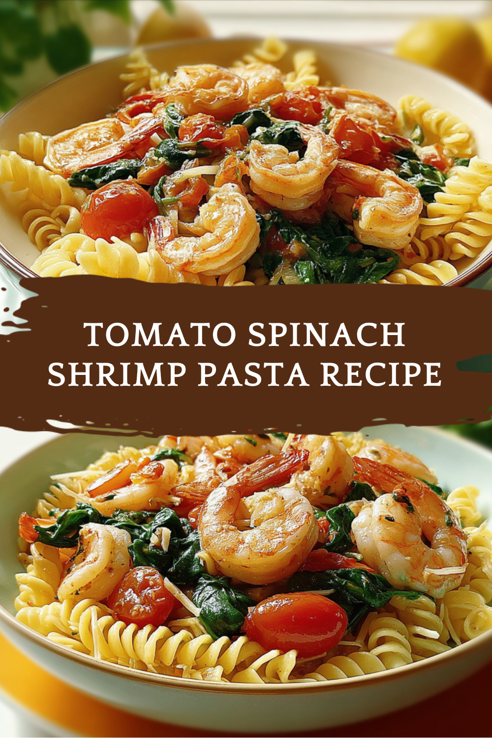 Tomato Spinach Shrimp Pasta Recipe