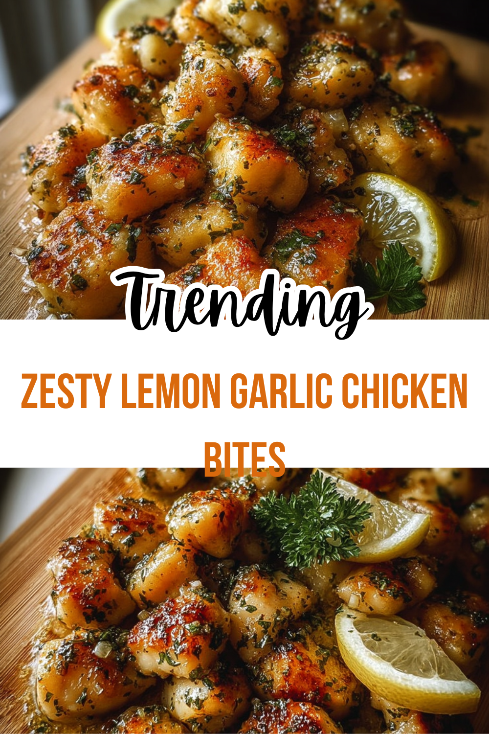 Zesty Lemon Garlic Chicken Bites