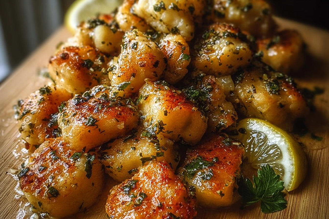 Zesty Lemon Garlic Chicken Bites