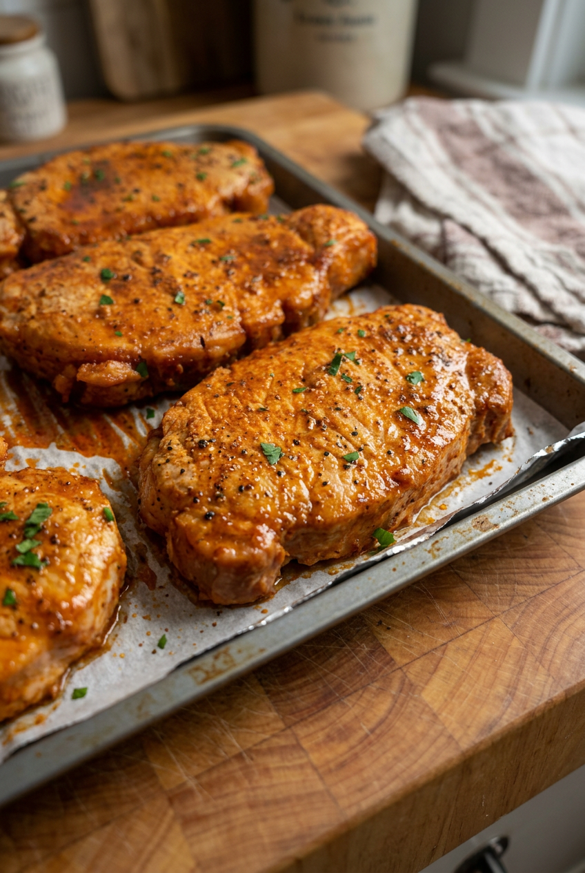 Oven Baked Pork Chops Juicy And Tender Recipe 6 Baked Pork Chops