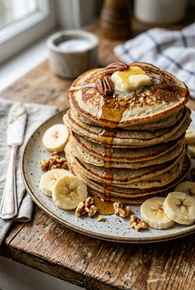 Banana Oat Egg Pancakes With Just 3 Ingredients 8 Banana Oatmeal Pancakes 6.Png