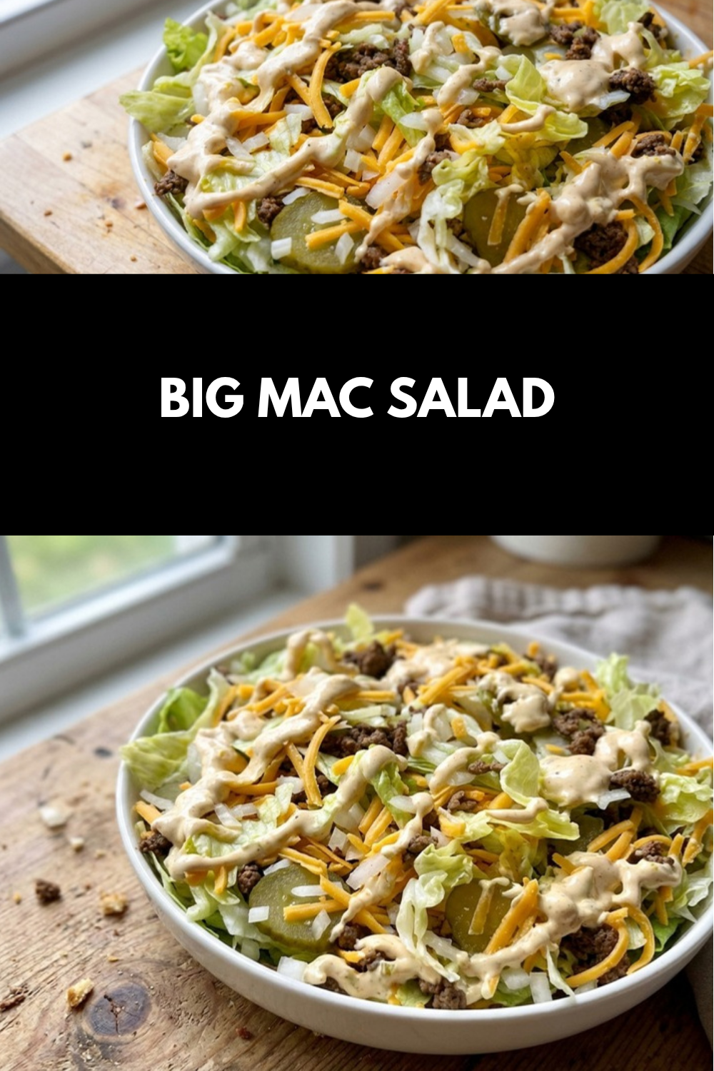 Big Mac Salad Recipe Low Carb Keto Copycat 7 Big Mac Salad