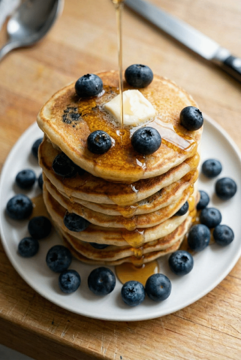 Fluffiest Blueberry Pancakes You Will Ever Make 8 Blueberry Pancakes 4.Png