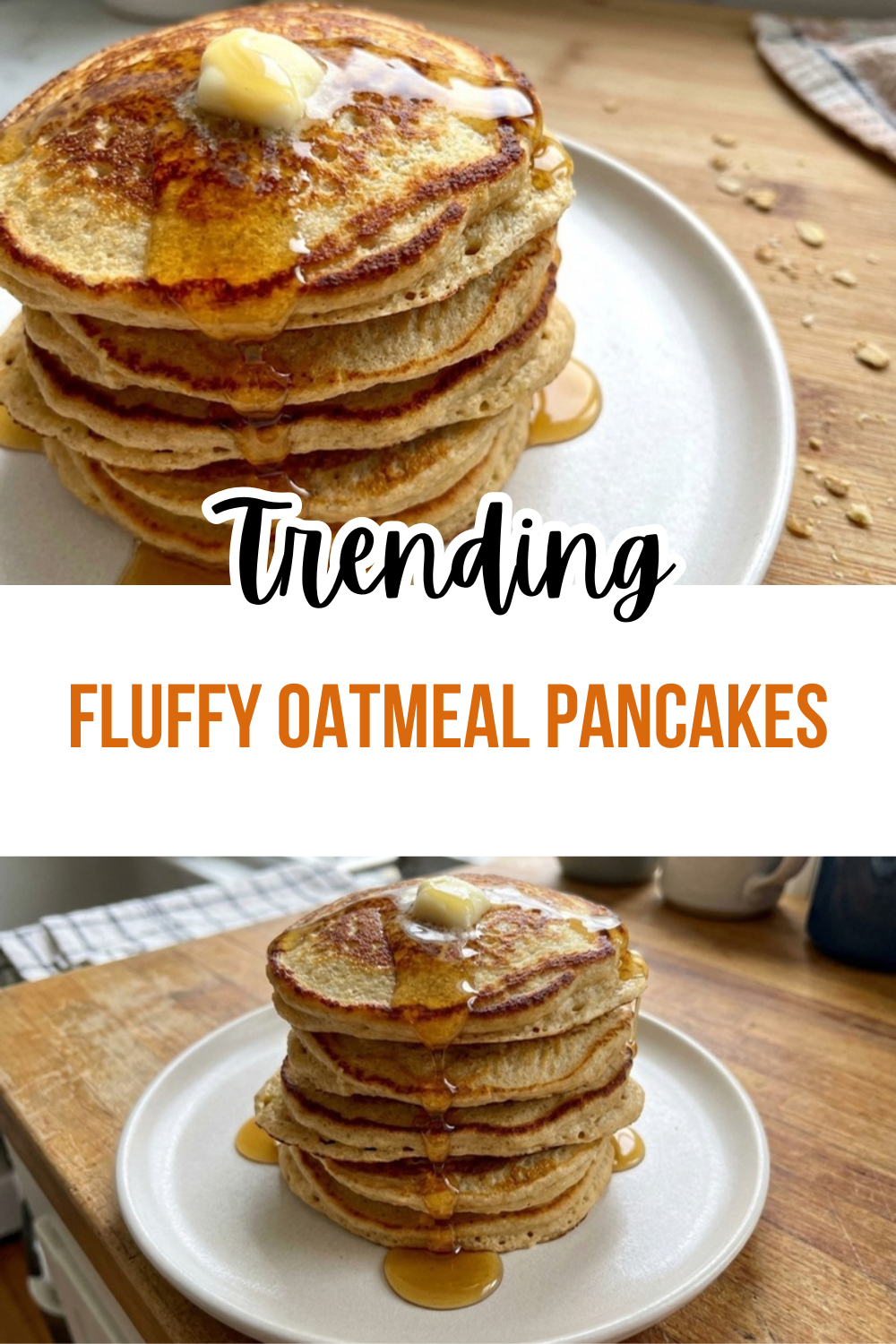 Fluffy Oatmeal Pancakes