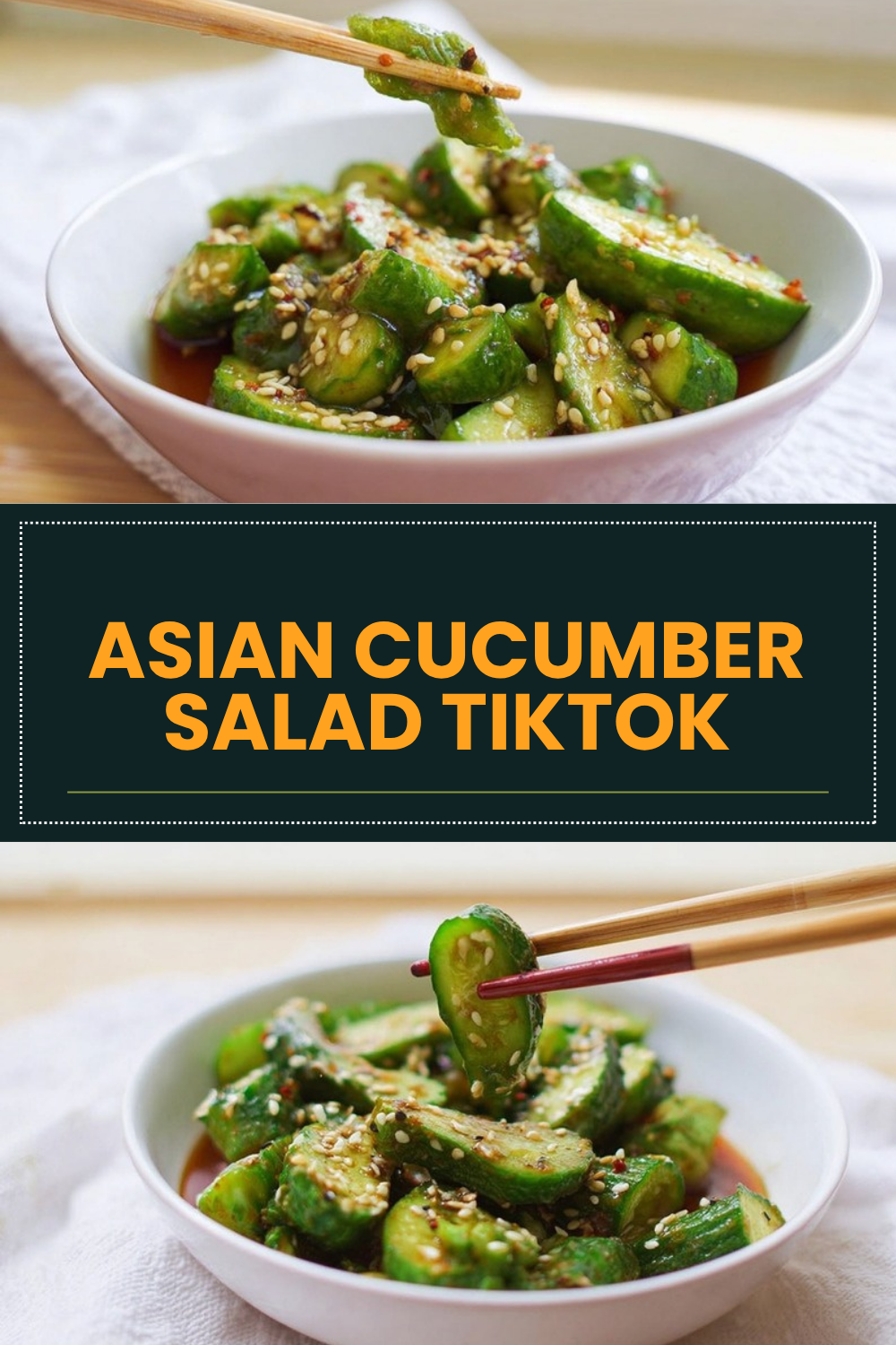 Asian Cucumber Salad Tiktok