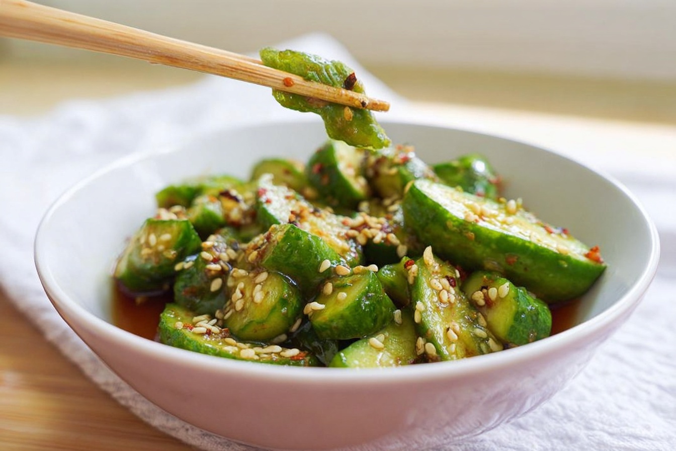 Asian Cucumber Salad Tiktok
