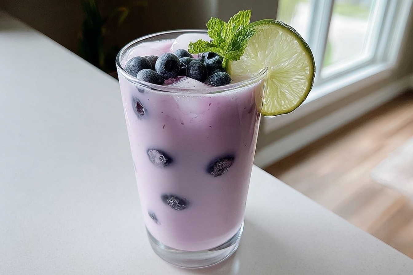 Blueberry Coconut Cooler Mocktail