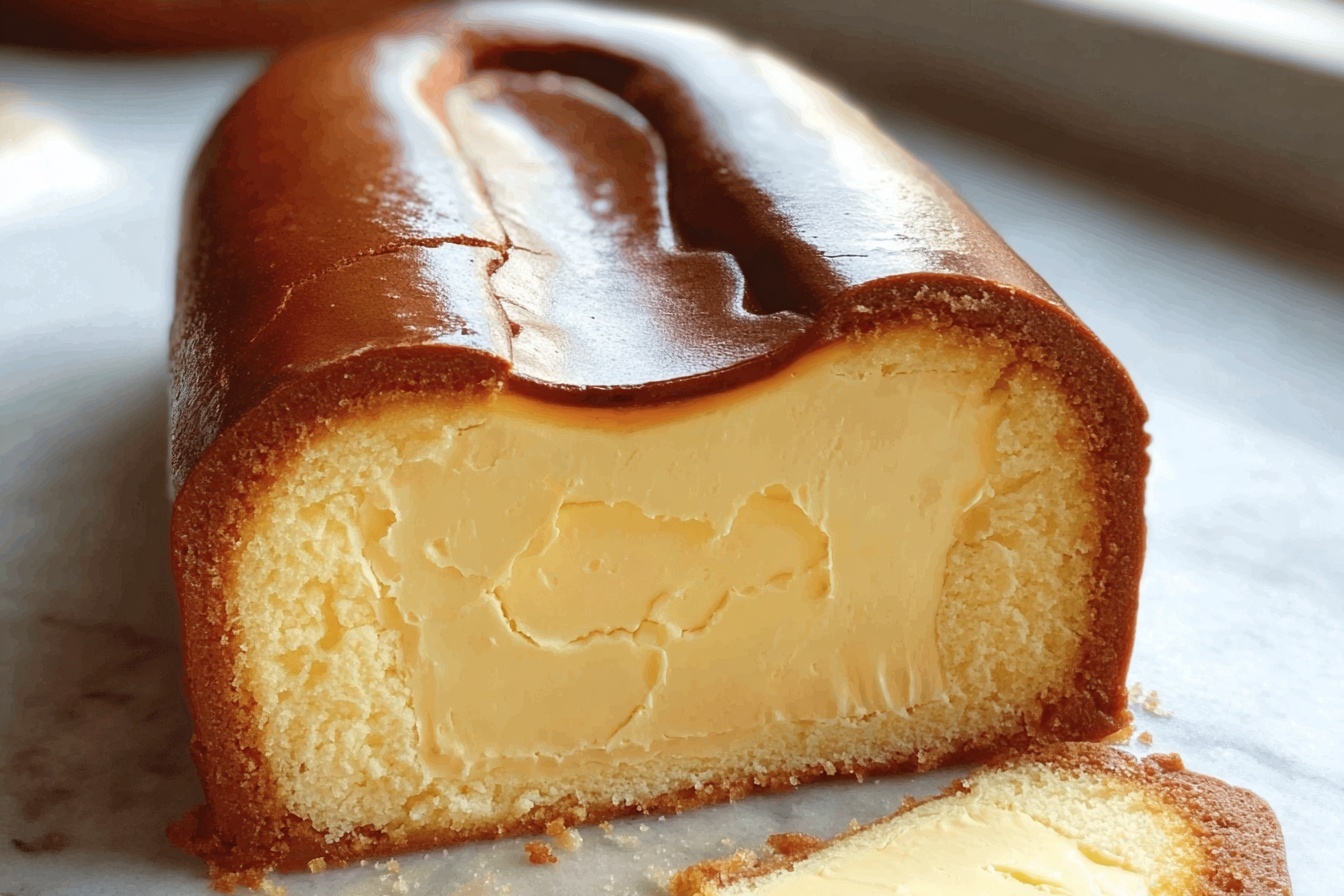 Burnt Basque Cheesecake In A Loaf Pan