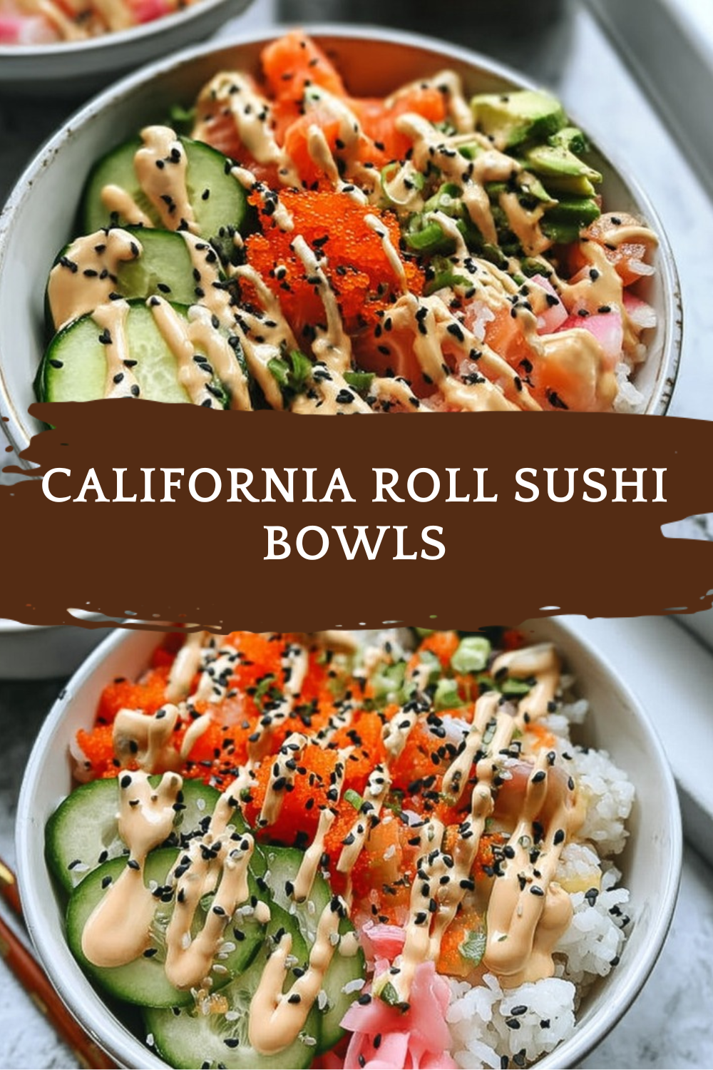 California Roll Sushi Bowls