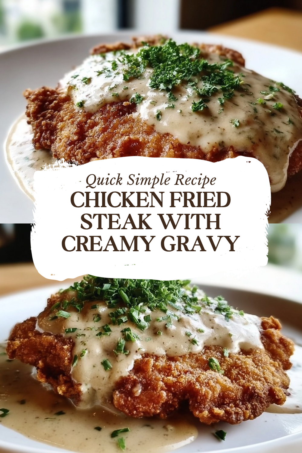 Chicken Fried Steak With Creamy Gravy