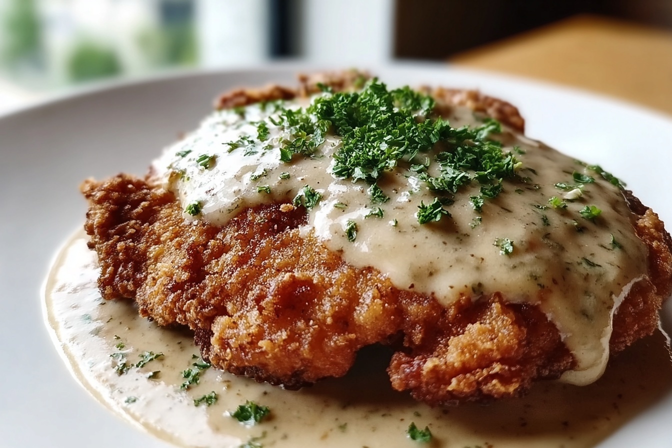 Chicken Fried Steak With Creamy Gravy