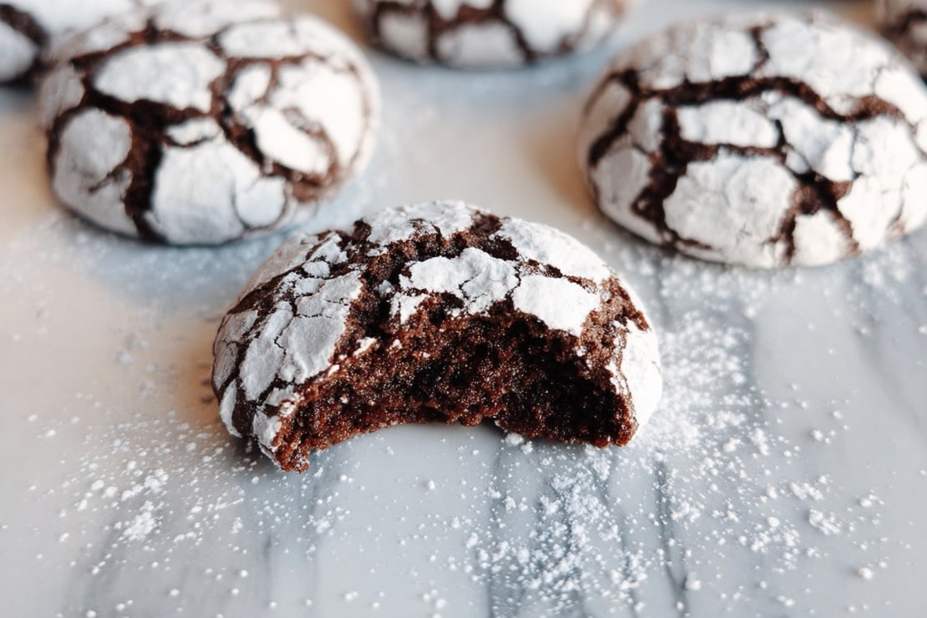 Chocolate Crinkle Cookies Recipe 6 Chocolate Crinkle Cookies