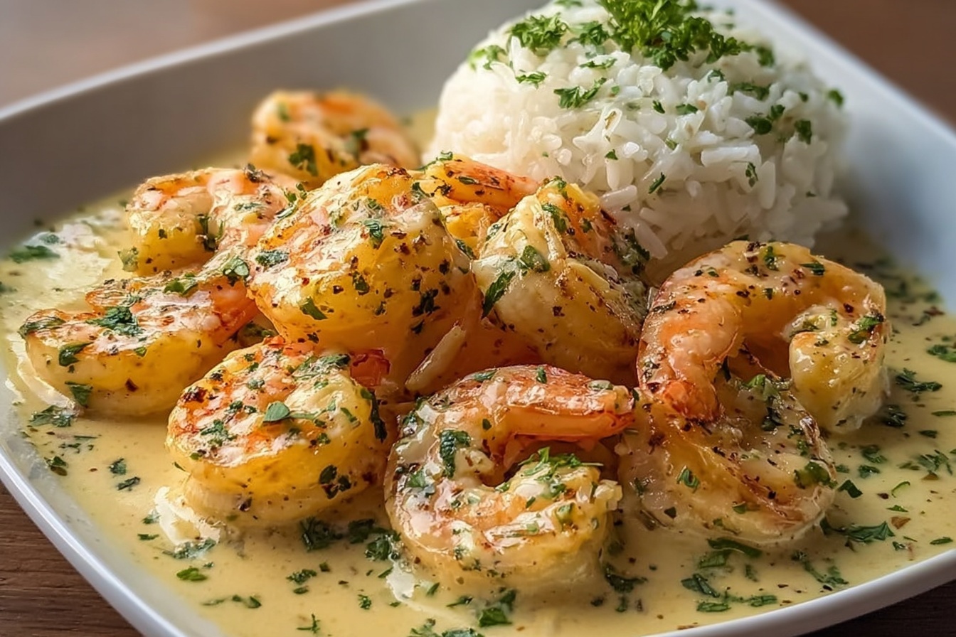 Creamy Garlic Shrimp Recipe 6 Creamy Garlic Prawns
