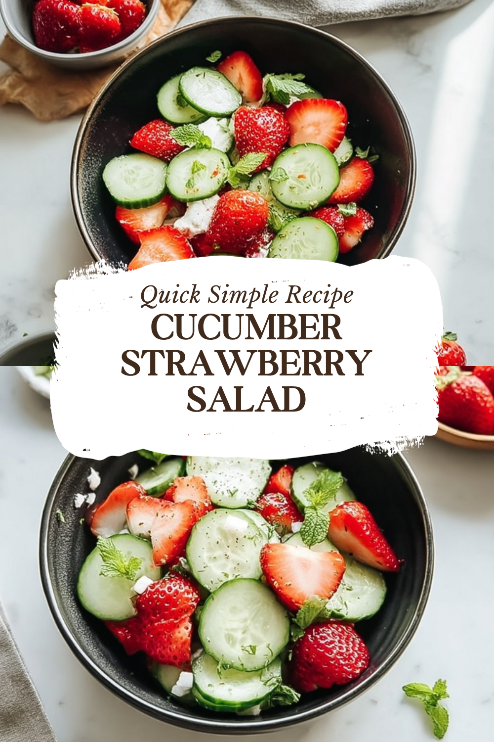 Cucumber Strawberry Salad