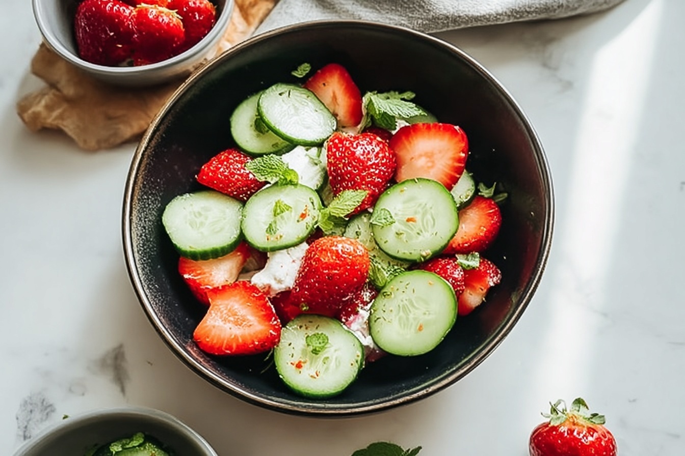 Cucumber Strawberry Salad