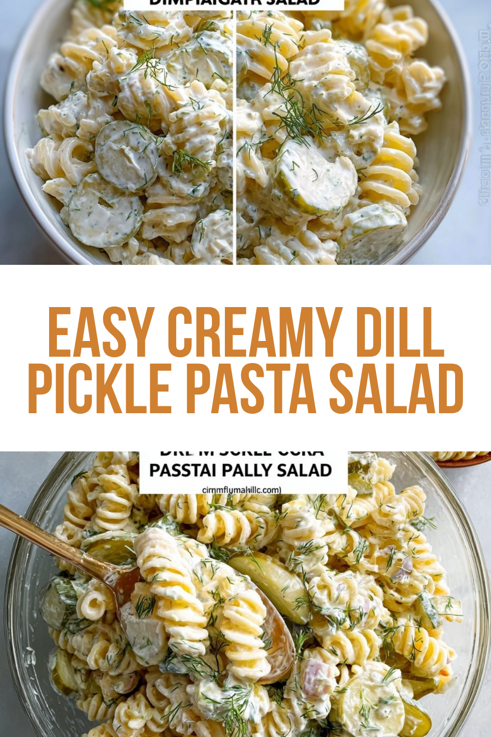 Easy Creamy Dill Pickle Pasta Salad