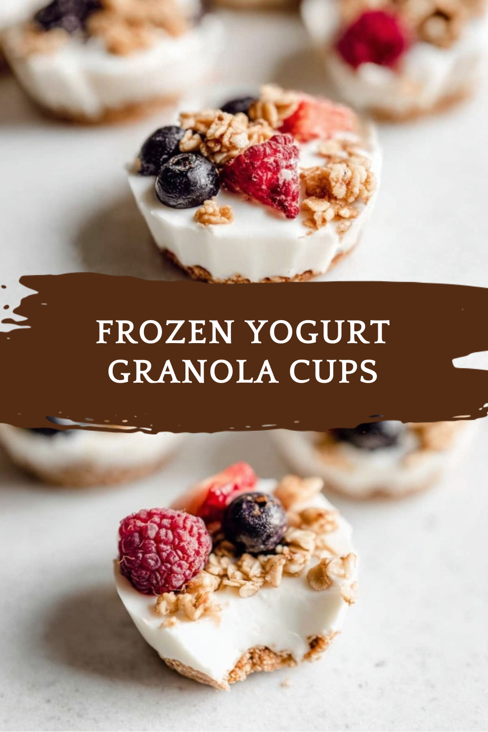 Frozen Yogurt Cup Recipe Easy Homemade Treats 7 Frozen Yogurt Granola Cups
