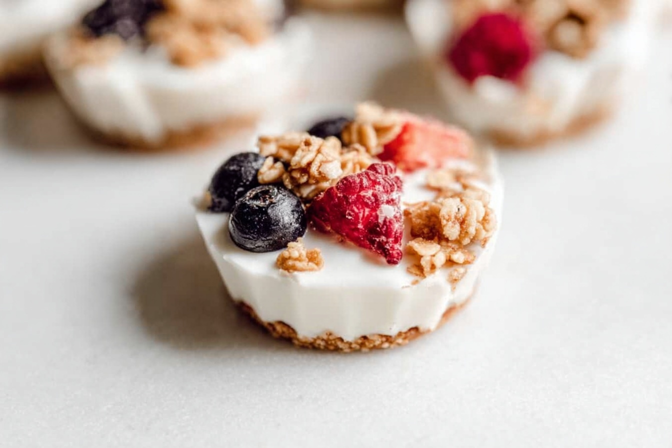 Frozen Yogurt Cup Recipe Easy Homemade Treats 6 Frozen Yogurt Granola Cups
