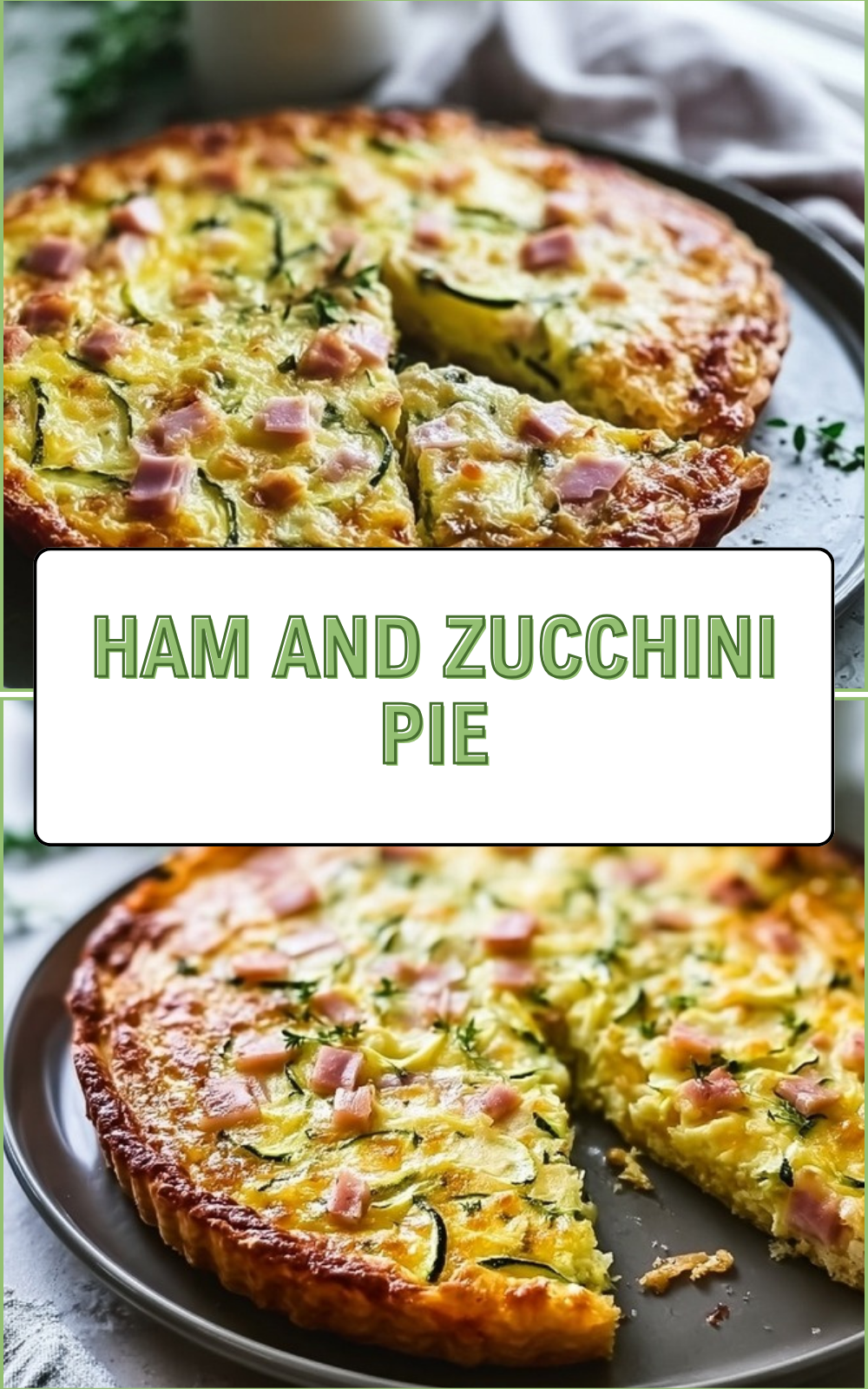 Crustless Southwestern Zucchini Ham Quiche 7 Ham And Zucchini Pie