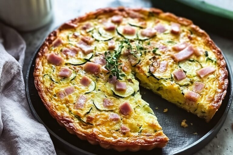 Crustless Southwestern Zucchini Ham Quiche 8 Ham And Zucchini Pie 58.Png
