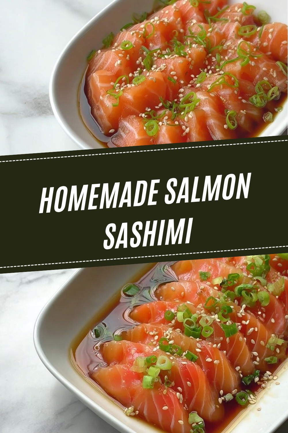 Homemade Salmon Sashimi