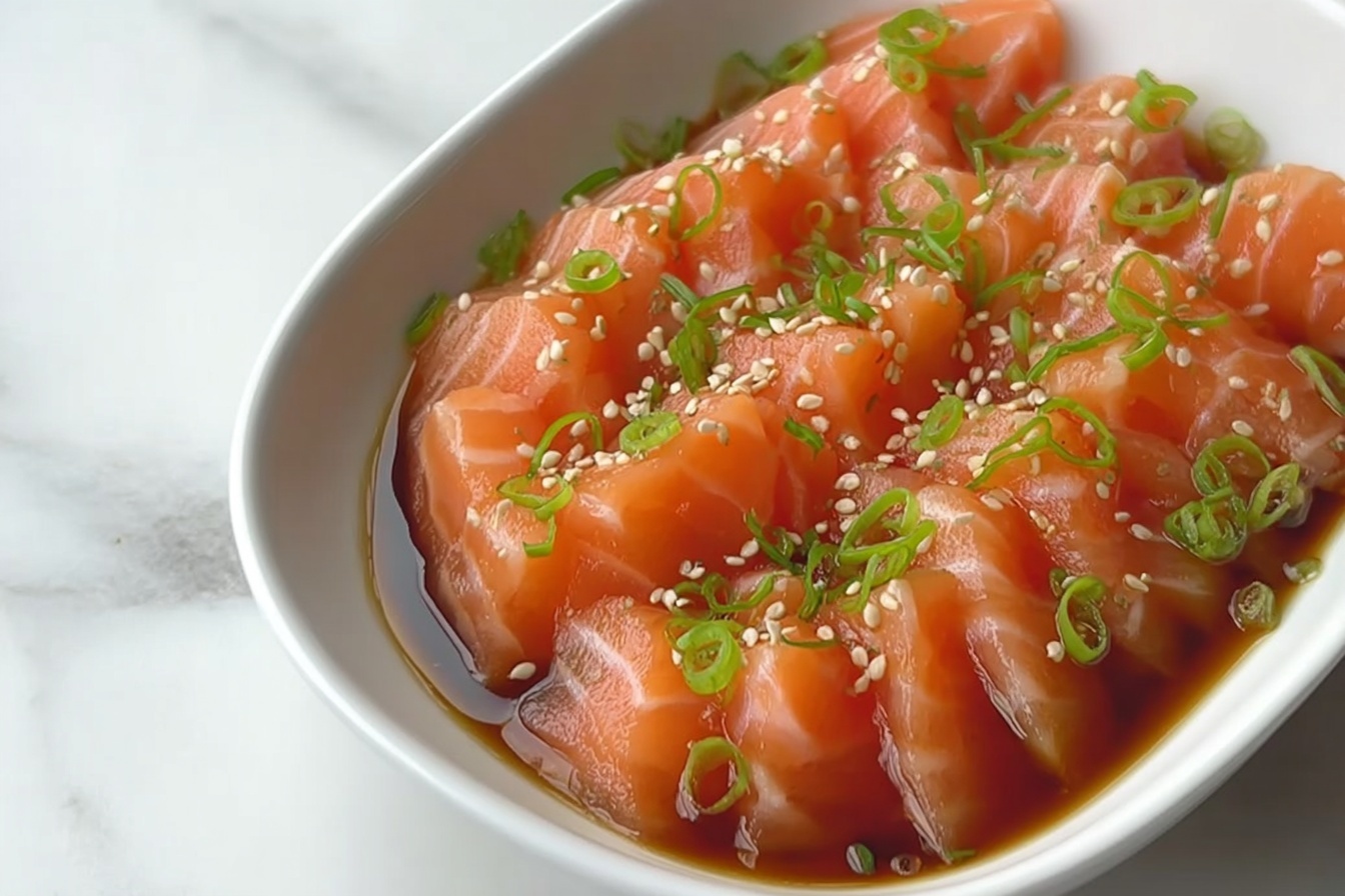 Homemade Salmon Sashimi