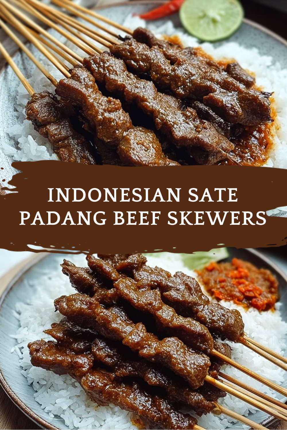 Indonesian Sate Padang Beef Skewers