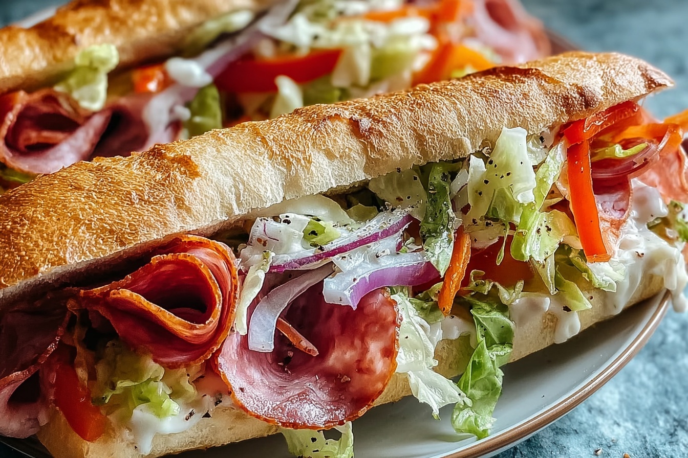 Italian Grinder Salad Sandwich