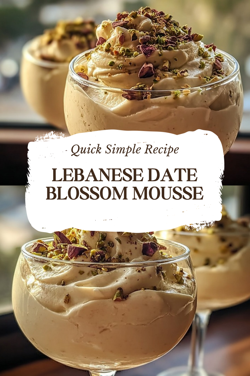 Lebanese Date Blossom Mousse