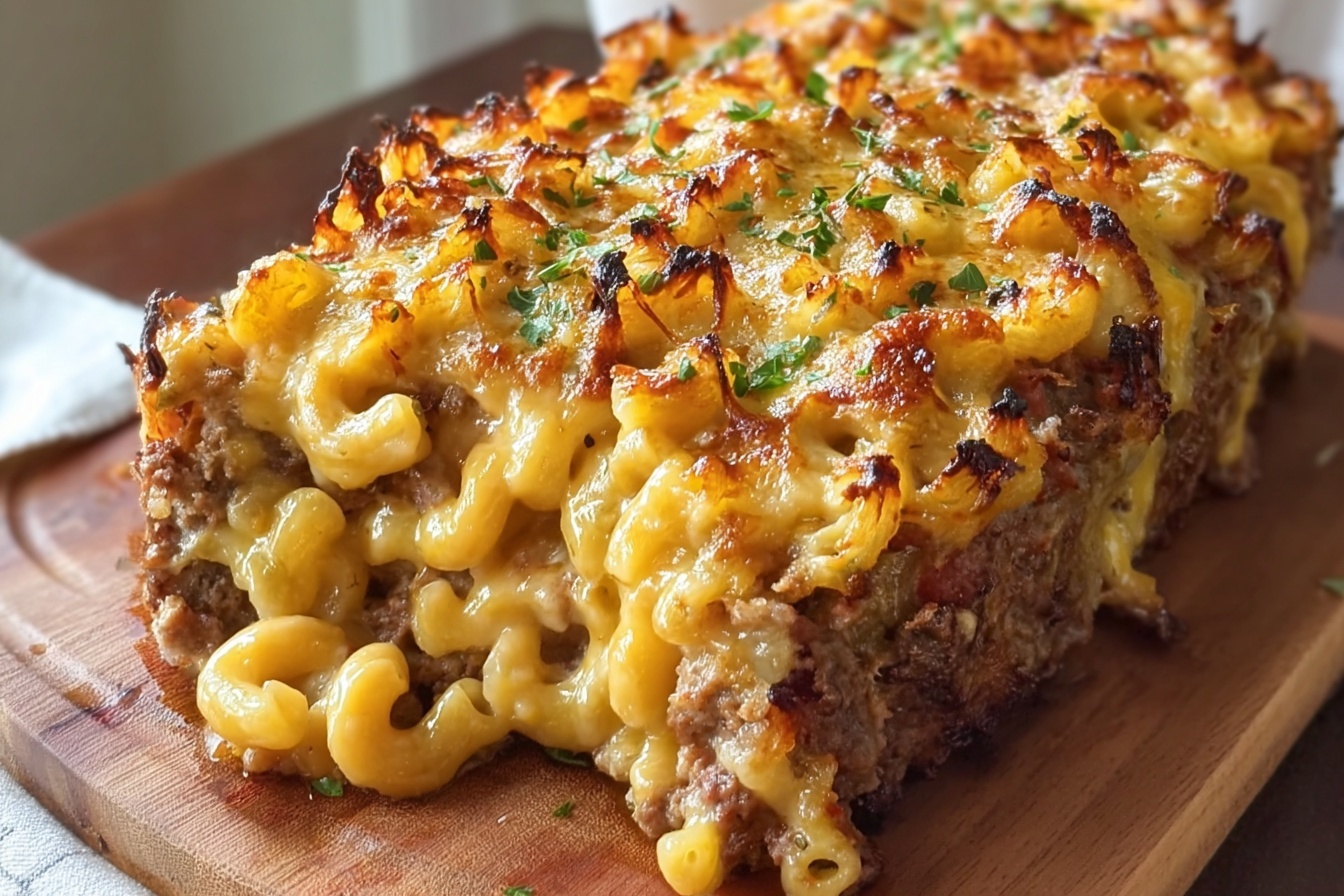 Mac And Cheese Stuffed Meatloaf Recipe 6 Macaroni And Cheese Meatloaf
