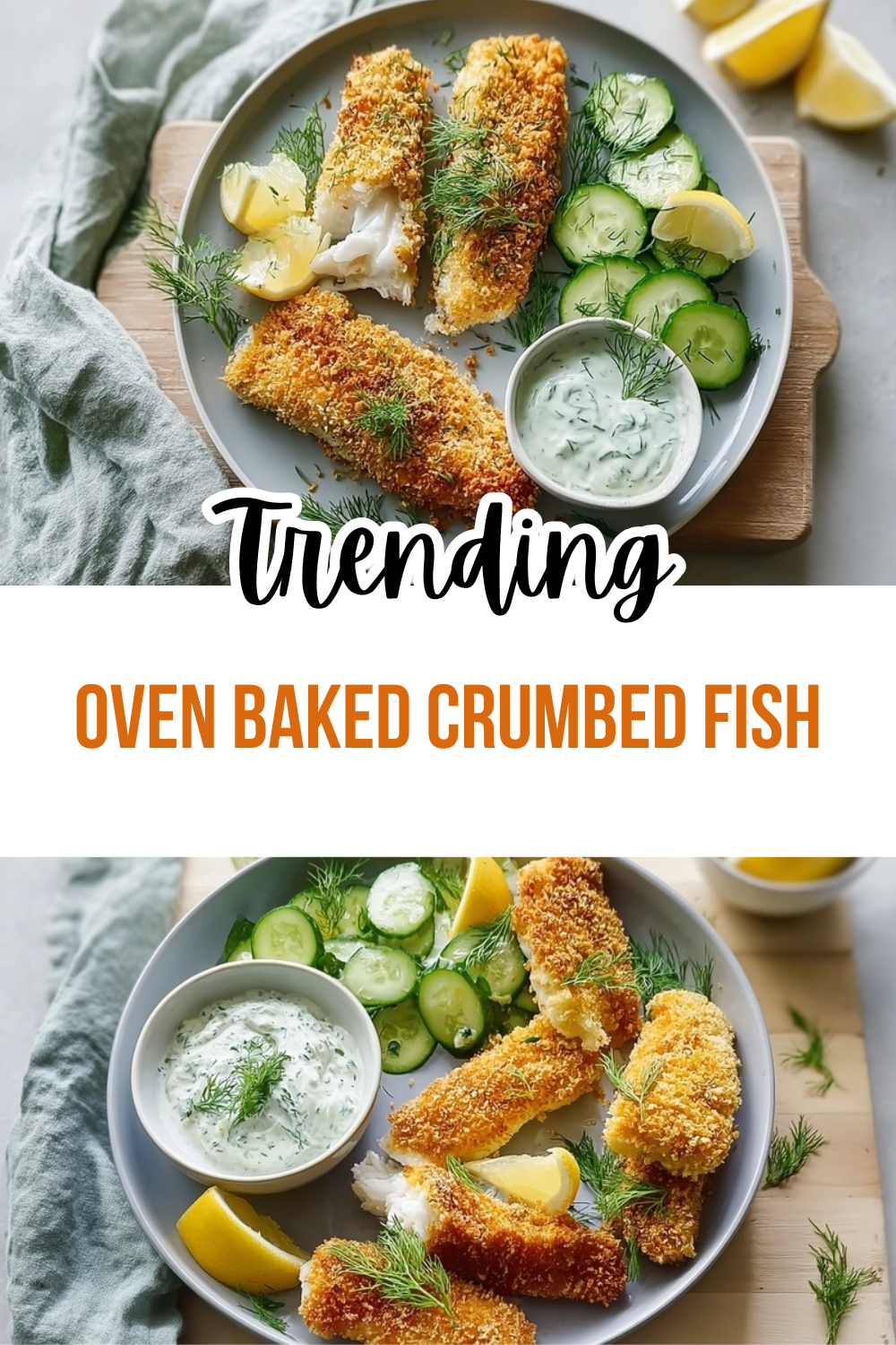 Oven Baked Crumbed Fish