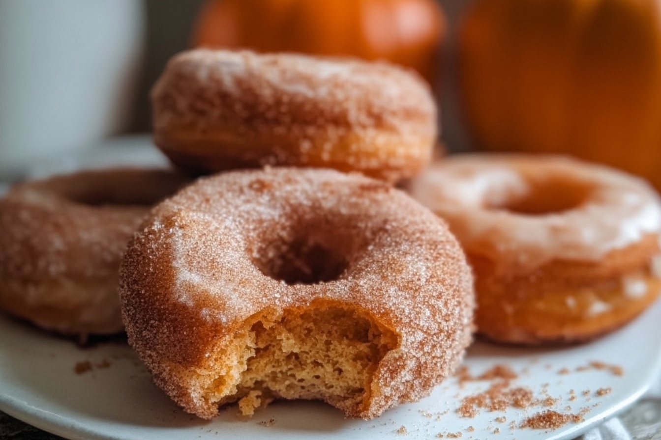 Pumpkin Spice Biscuit Donuts