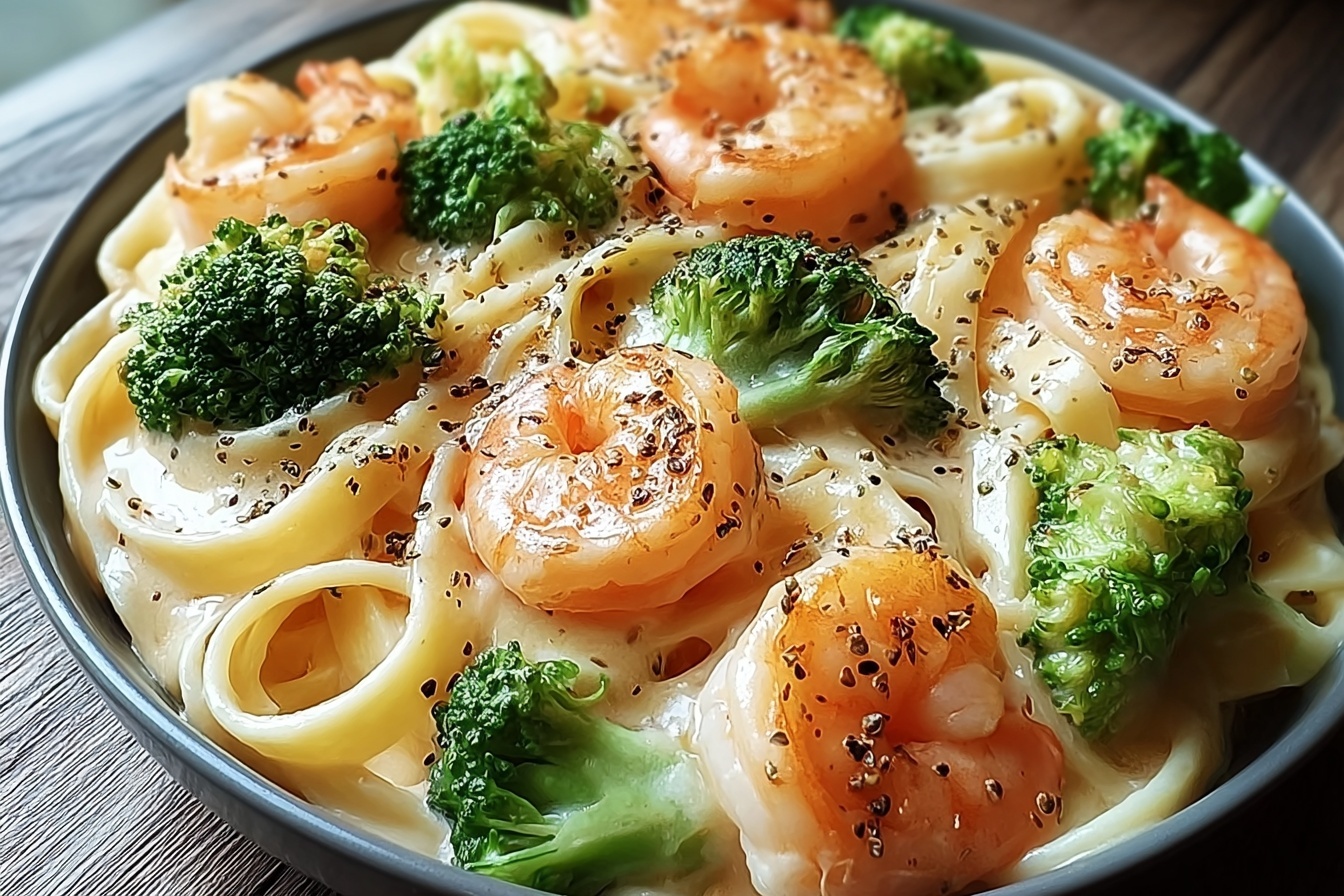 Shrimp Broccoli Alfredo