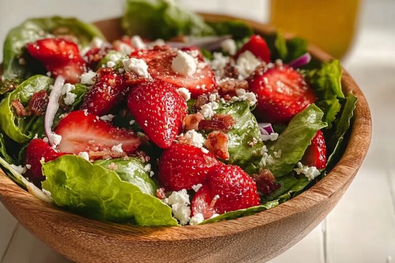 Simple Strawberry Romaine Feta Salad 96.Png