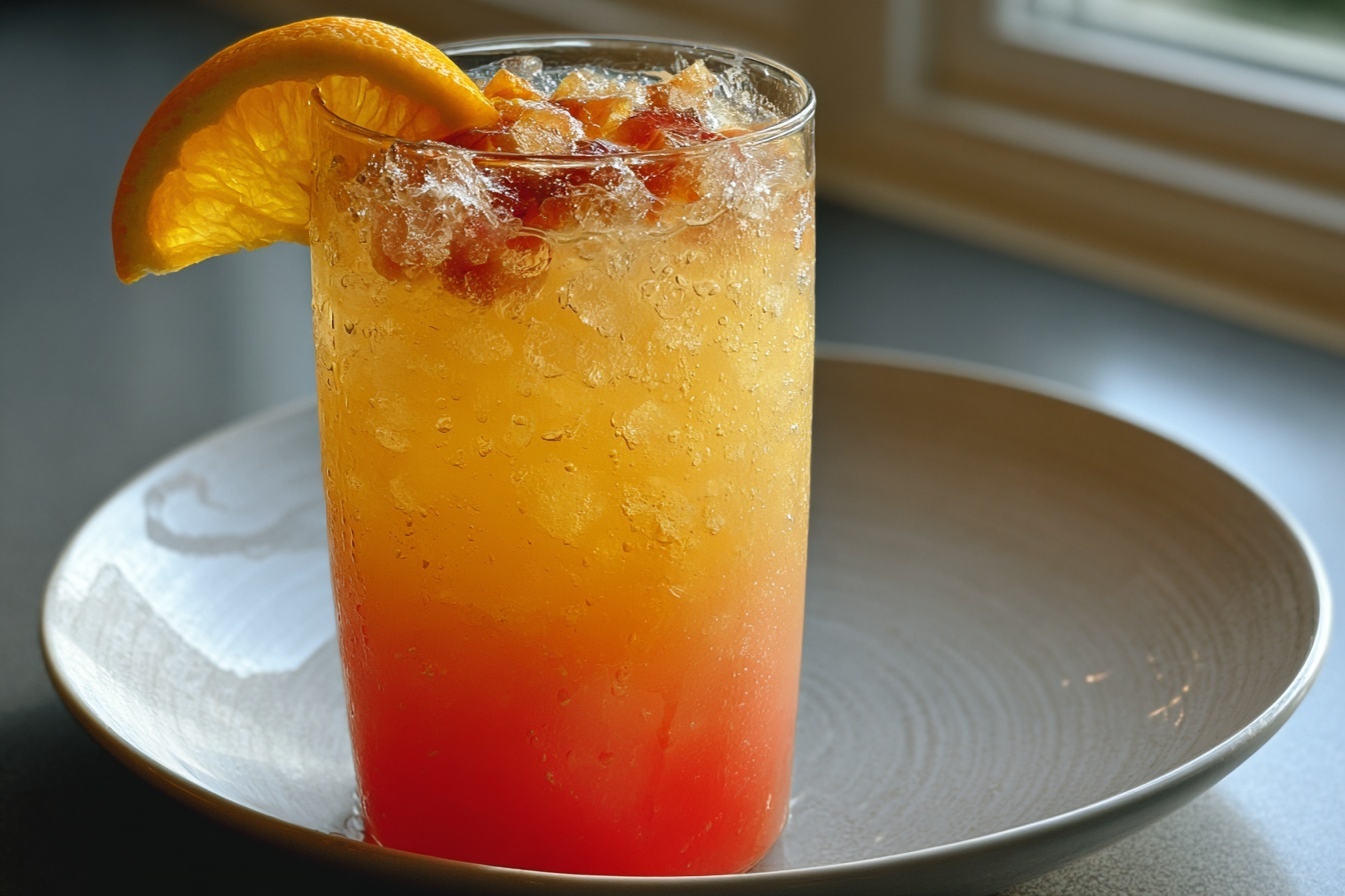 Sparkling Peach Sunrise