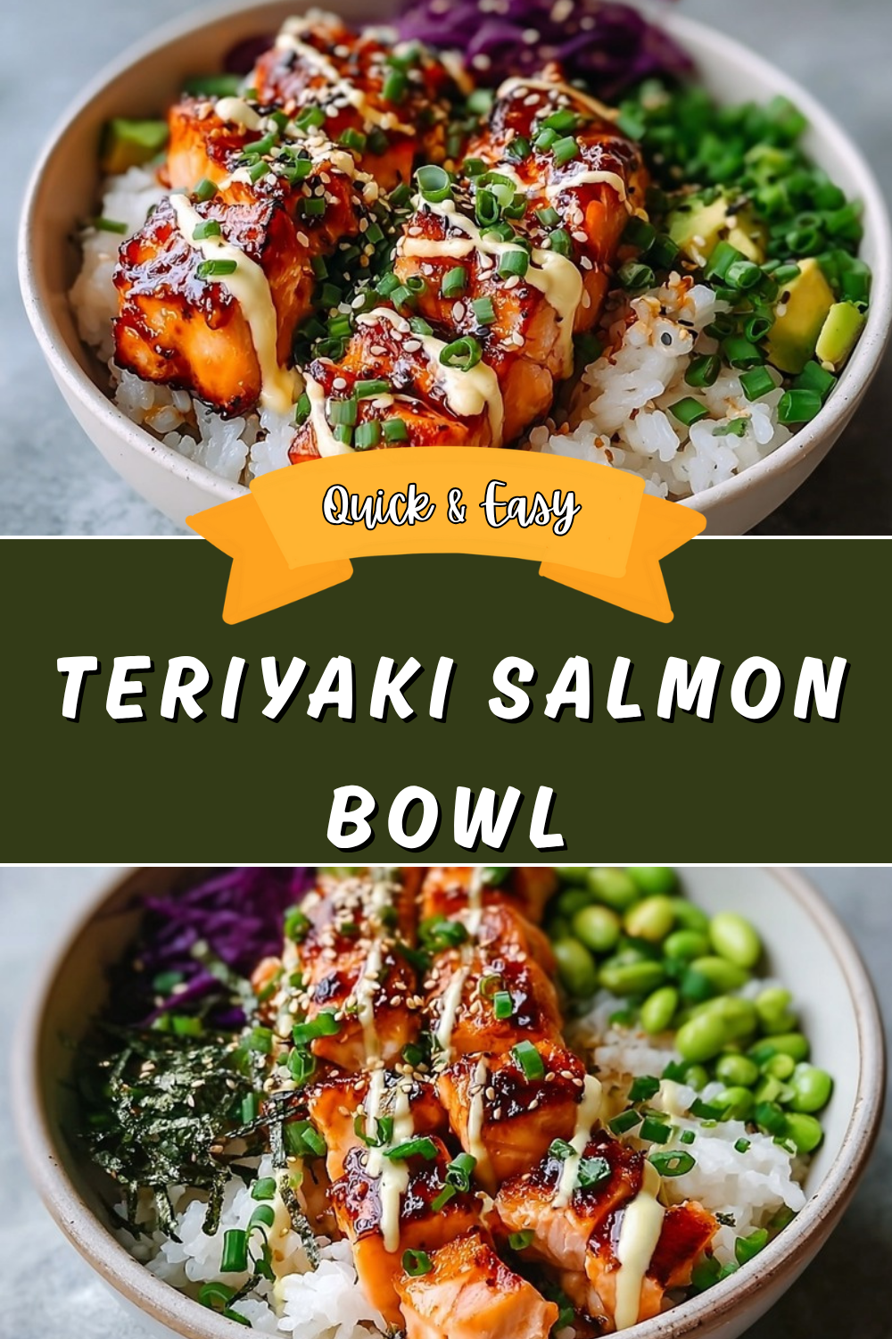Teriyaki Salmon Bowl (30 Minute Recipe) 7 Teriyaki Salmon Bowl