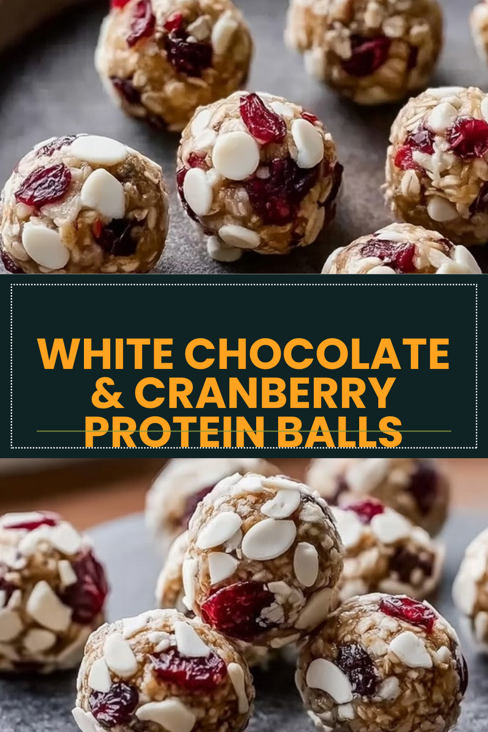 White Chocolate & Cranberry Protein Balls