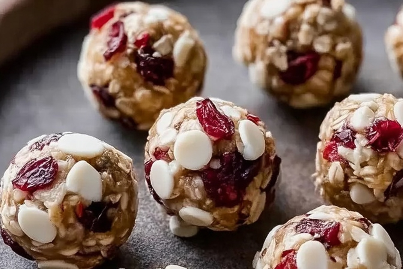 White Chocolate & Cranberry Protein Balls